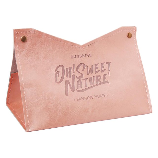 Yuarrent Caja de pañuelos de cuero decorativa Soporte de caja de pañuelos rectangular Cubierta de papel facial de tejido plegable Estuche de cubierta de Almacenamiento y organización del hogar No.1 Yuarrent HA027626-01