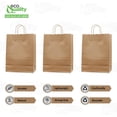 thumbnail image 5 of Paper Bags with Handles – 14 x 08 x 16 Inches Large Brown Paper Shopping Bags, Carryout Paper Gift Bags, Takeout Paper Bags for Food Retail and Merchandise – for Office, Travel, Catering, Party (25), 5 of 7