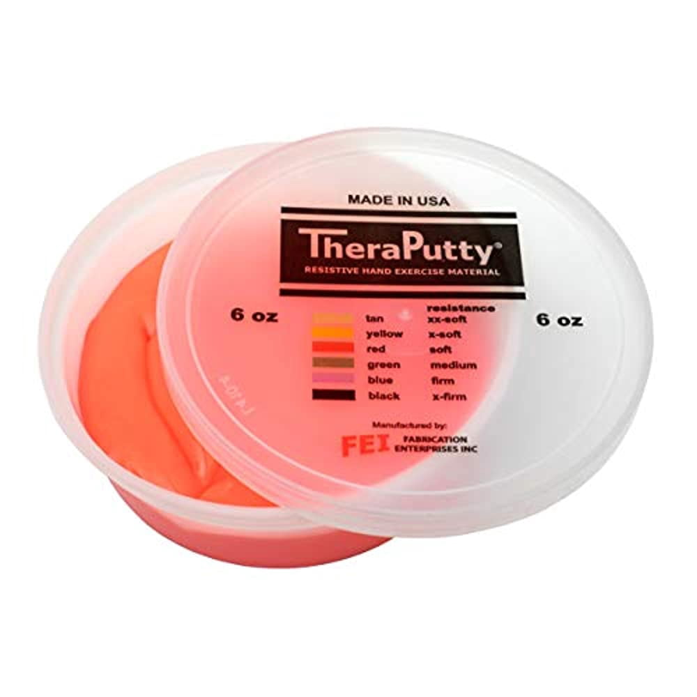 CanDo TheraPutty Standard Exercise Putty Red Soft 6 oz