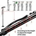 thumbnail image 6 of PVUEL All Terrain Folding Cane Walking Cane for Men Women LED Pivoting Base Walking Cain, 6 of 10