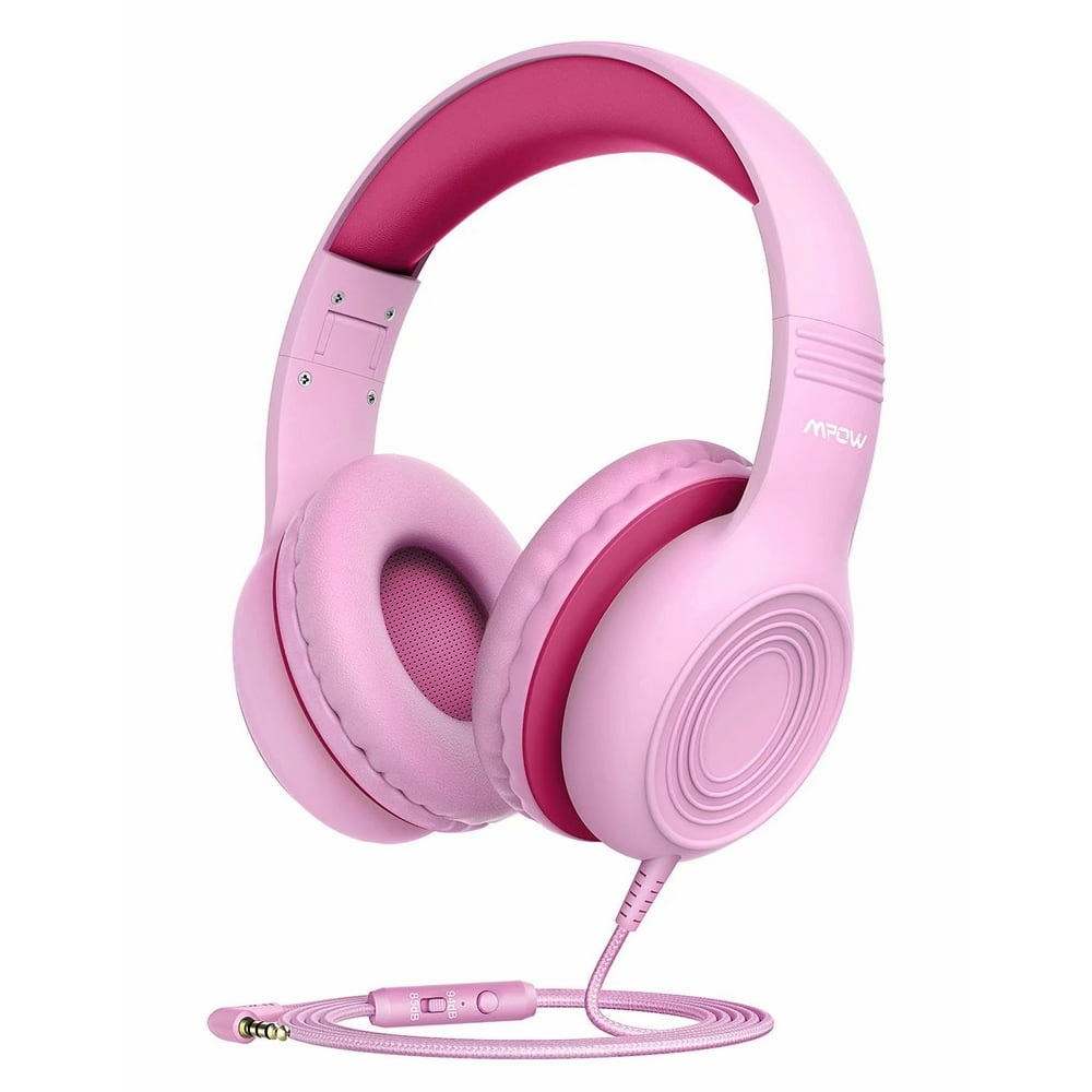Mpow CH6 Kids Headphones for Baby to Teen Pink