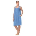 thumbnail image 2 of Aria Women's Sleeveless 100% Cotton Nightgown, Sizes XS-5X, 2 of 7