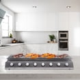 thumbnail image 5 of 8 Burner BBQ Gas Grill Stainless Steel LPG Tabletop Gas Grill with Steel Shield 201 Stainless Steel Silver 100*23cm 12.5kg/27.56lbs, 5 of 17