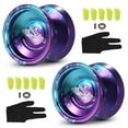 thumbnail image 2 of Balle Yo-Yo en Aluminium, Cadeau Yo-Yo Compétitif avec Roulements, Cordons et Gant, 2 of 7