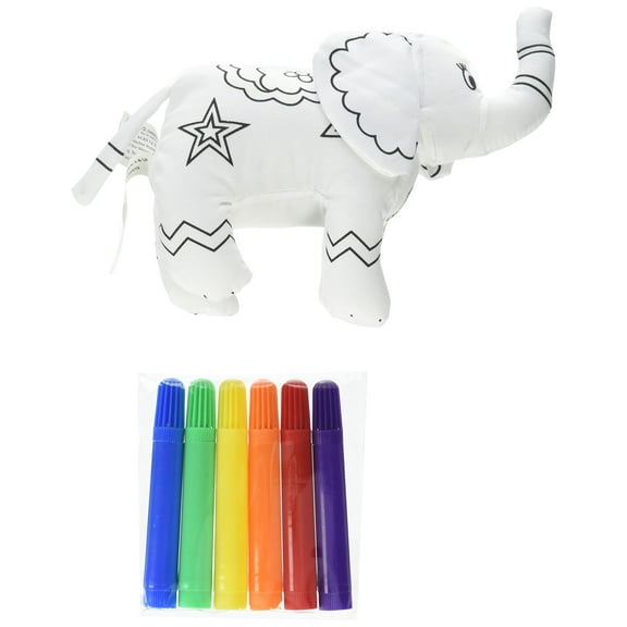 Ganz Elephant Coloring Kit (7 Piece)