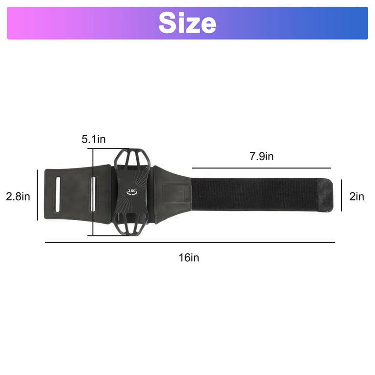 Wristband Phone Holder, 360 Rotatable Detachable Sports Running