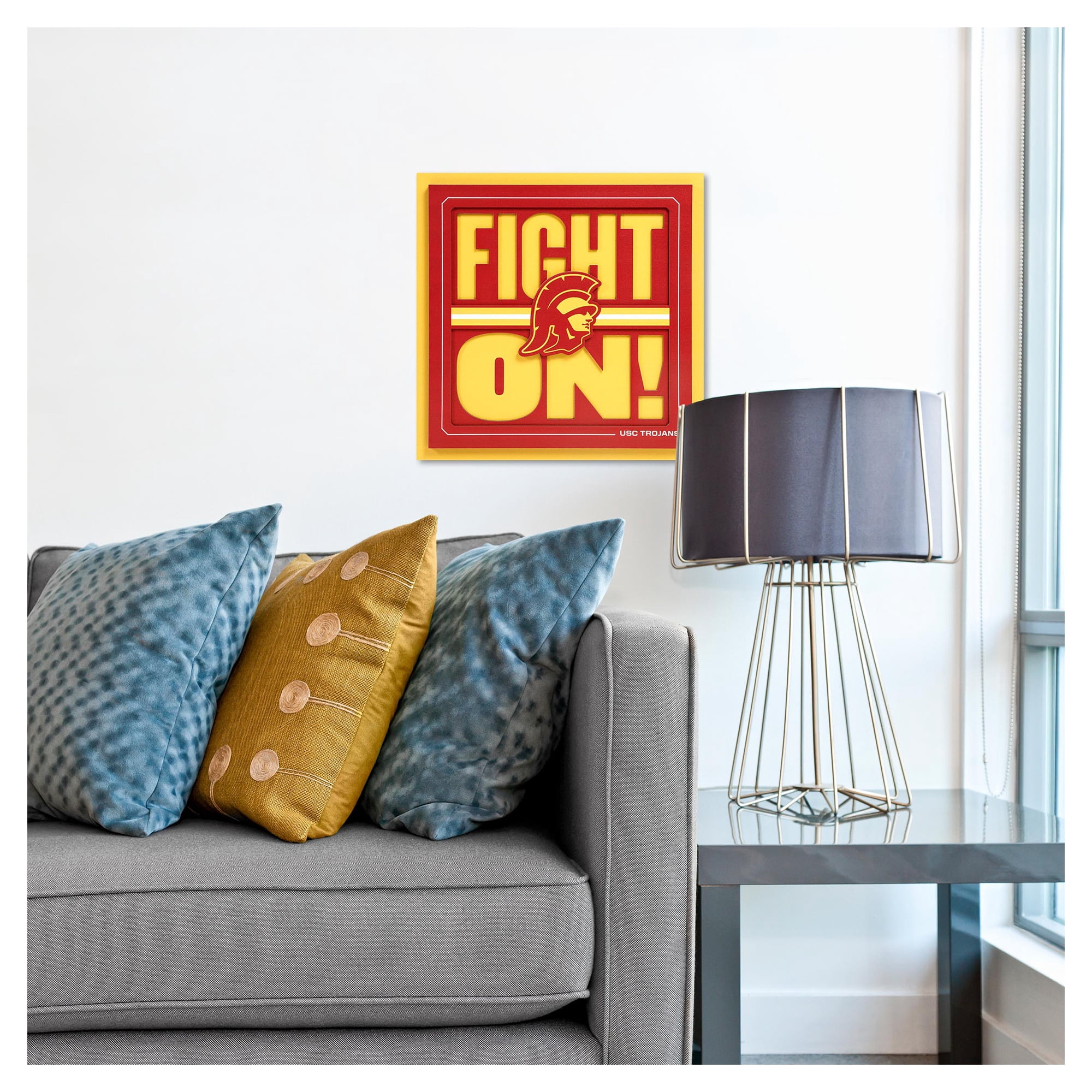 IDNA USC Trojans 12" x 12" Slogan Series 3D Wall Art