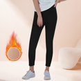thumbnail image 2 of SGMVNU Lined Leggings Women - High Waisted Winter Yoga Pants Tummy Controls Soft Thermal Warm for Hiking Workout(Black, XL), 2 of 6