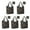 Halloween Ghosts Pumpkins, variant on 5 Pack Foldable Shopping Bag,Halloween Ghosts Pumpkins and Spider Webs Reusable Grocery Bags with Pockets,Large Reusable Tote Bags with Handles Waterproof & Lightweight