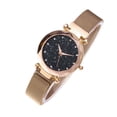 thumbnail image 2 of Reloj de pulsera de novia de cuarzo analógico con banda de malla, reloj Star Sky para mujer, regalo de vacaciones seitruly  EL2302-00, 2 of 2