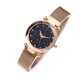 thumbnail image 2 of Reloj de pulsera de novia de cuarzo analógico con banda de malla, reloj Star Sky para mujer, regalo de vacaciones Guardurnaity EL2302-00, 2 of 2