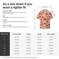 thumbnail image 4 of Lafuoo Happy Thanksgiving Turkey Pattern Men's Cuban Collar Short Sleeve Shirt, Button-Down Resort Beach Pocket Shirt-Medium, 4 of 7