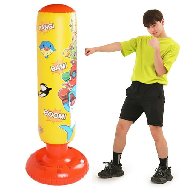 Kids Inflatable Punching Bag Funny Thickened Standing Boxing Bag Blow up Toy