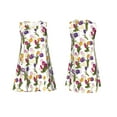 thumbnail image 7 of Yiaed Tulips Flowers Print Women's Sleeveless Dress, Loose Fit Summer Dress, Casual Sleeveless Dress for Women, 7 of 7