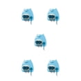 thumbnail image 2 of sweethay Soporte organizador de fregona Colgador de pared Estante Perforación extraíble Colgando Plástico Balcón Escoba Cepillo Gancho Azul Type2 NO2, 2 of 6