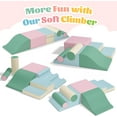 thumbnail image 2 of Tolead Soft Climbing Toys for Toddlers, Crawling and Sliding Pink Foam Block Soft Gym Play Sets for Preschool,Shopping Mall Rest Areas, Colorful, 2 of 12