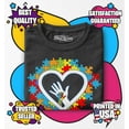 thumbnail image 3 of Shop4Ever  Autism Awareness Hands in Heart Baby Toddler's Cotton T-Shirt 5T/6T Black, 3 of 6
