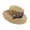 Khaki, variant on Wide Brim Straw Hat with Zebra Print Pattern Ribbon and Knot Detail Chic Summer Sun Hat for Vacation and Beach Travel 
