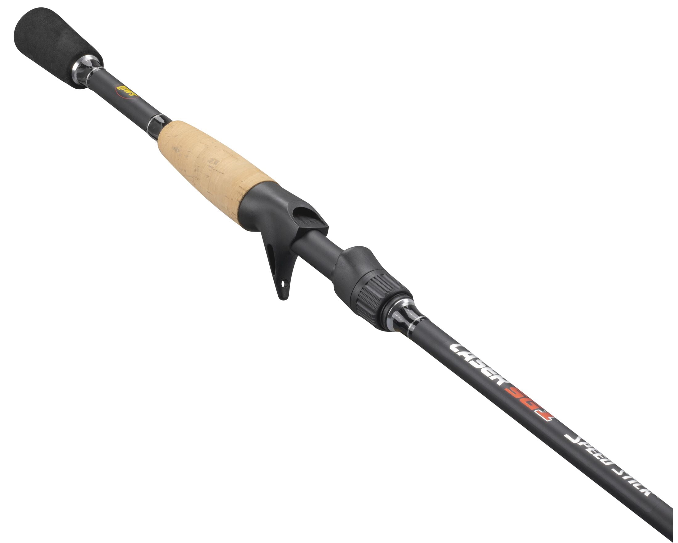 Lew's Laser SG1 Casting Fishing Rod, 7-Foot 2-Piece Rod, Medium-Heavy Power, Black