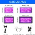 thumbnail image 4 of Gostoto Full Spectrum LED Grow Panel Light with Adjustable Rope Hanger Chain Dual Chip Design Double Switch Grow LED Plant Growing Lamps for Indoor Plants Veg and Flower, 4 of 10