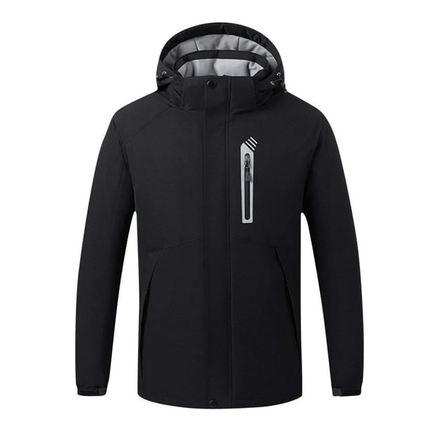 Suéter de abrigo de manga larga cómodo de invierno de color sólido con parte superior de calefacción inteligente para hombres Pompotops oipoqjl37072