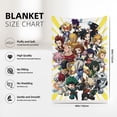 thumbnail image 5 of My Hero Academia Soft Blanket Fuzzy Fleece Anti-pilling Flannel Throw Blanket Decor Sofa Bed Blanket 40x60in, 5 of 7