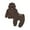 Brown Bear Ears, variant on GYRATEDREAM Girls Boys 2 Piece Velour Tracksuit Athletic Sweatsuits Sets Hooded Sweatshirt and Jogger Sweatpants Clothing Sets for 2-3Y Blue