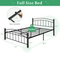 thumbnail image 4 of Costway Full Size Metal Bed Frame Headboard Footboard Platform No Box Spring Needed, 4 of 10