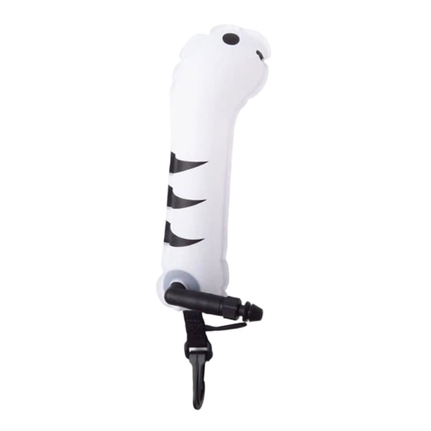 Boya de superficie de buceo, boya inflable de buceo, mini tubo compacto subacuático Blanco