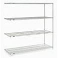 thumbnail image 4 of Nexel 796280 Poly-Z-Brite Wire Shelving Add-On, Clear - 54 x 14 x 74 in., 4 of 4