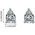 thumbnail image 3 of Vintage Minimalist Inlaid Diamond Metal Flash Ladies Earring Jewelry Gift, 3 of 6