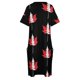 thumbnail image 5 of Vestido holgado con bolsillos y diseño de hoja de arce canadiense para mujer, mono de verano para mujer, vestido de fiesta 2025, 5 of 7