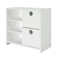 thumbnail image 5 of Circles Low Loft 2 Drawer Shelf With Shelves White, 5 of 5