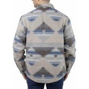Jachs Men’s Patterned Wool Blend Fully Lined Shirt Jacket, Tan Multi XXL