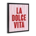thumbnail image 3 of Stupell Industries Contemporary La Dolce Vita Red Black Floating Frame Canvas Art, 17 x 21, by House of Lulu, 3 of 8