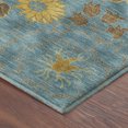 thumbnail image 3 of Addison Rugs Mayfield Premium Machine Washable Transitional Floral Aqua Rectangle Rug, 8' x 10', 3 of 6