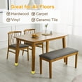 thumbnail image 4 of Uxcell 4Pcs Tapas de patas de silla, 1-3/16"x 1-3/16" Cubiertas de pies antideslizantes de PVC, Protectores de piso de patas de silla cuadradas, 4 of 5