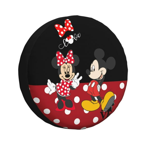 Mickey Universal Tire Cover for Diameter 24-27 inch,Waterproof Resistant Tire Cover UV Sun Protectors for Motorhome Boat Trailer Camper Van SUV