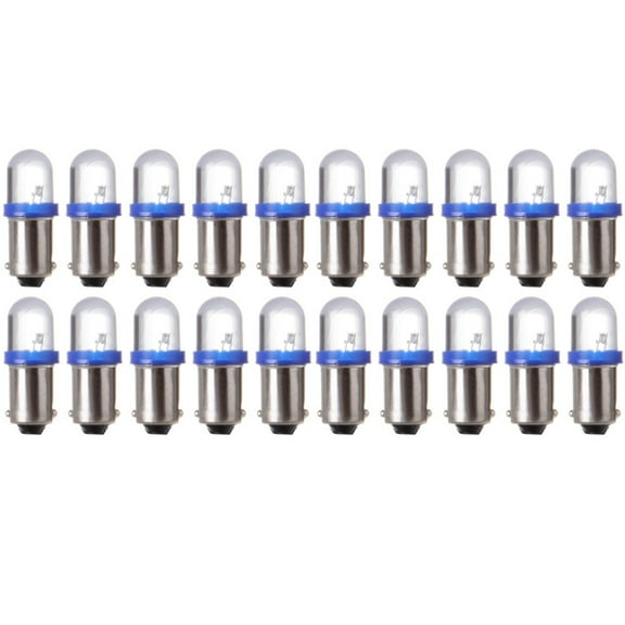cciyu 20 Pack Blue BA9S 57 Bayonet LED Bulb Gauge Cluster Instrument Panel Light Lamp