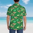 thumbnail image 6 of Daiia Leopard Print Hawaiian Shirt for Men Gentle Cotton Regular Short Sleeve Casual-Large, 6 of 9