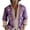 Purple, variant on Men's Boho Floral Button Down Shirt Relaxed Long Sleeve Top Wedding Guest Outfit