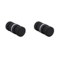 thumbnail image 1 of Advancent aleación de aluminio back-to-back perilla de la puerta de un solo vidrio empuje la manija de la ducha gabinete herrajes para muebles L/Negro 2piezas, 1 of 6