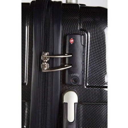 Bugatti - Budapest Hard Case Luggage Set (3-Piece) - Black