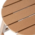 thumbnail image 5 of Costaelm Paradise 29" HDPE Round Outdoor Patio Bar Stool, Teak, 5 of 8