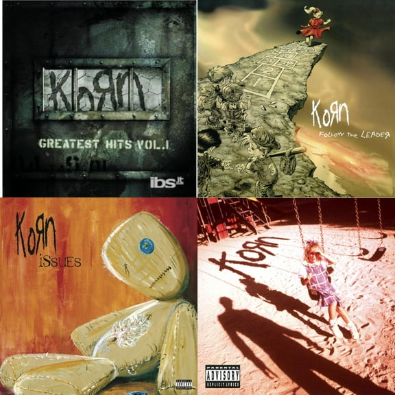 Greatest Hits Vol.1 & Korn (Explicit) & Issues (Explicit) & Follow The Leader [CD Bundle]