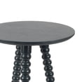 thumbnail image 3 of Décor Therapy Silverwood Allison Compact Round Accent Table with Turned Legs, Navy, 3 of 6