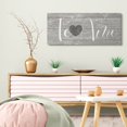 thumbnail image 2 of Stupell Industries Te Amo Romantic Rustic Grey Sign with Heart Designed by Daphne Polselli, 2 of 6