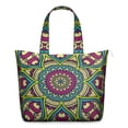 thumbnail image 1 of Fantasy Dreamy Mala Duffel Artistic Abstract Geometric Travel Tote Bag, Healing Emotional Balance, Boho Style Weekender, 1 of 5