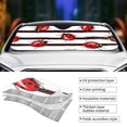 thumbnail image 4 of Kdxio Ladybugs on Black and White Striped1 Print Front Windshield Sun Shade,Folding Auto Sunshade for Car Truck SUV-Medium, 4 of 7