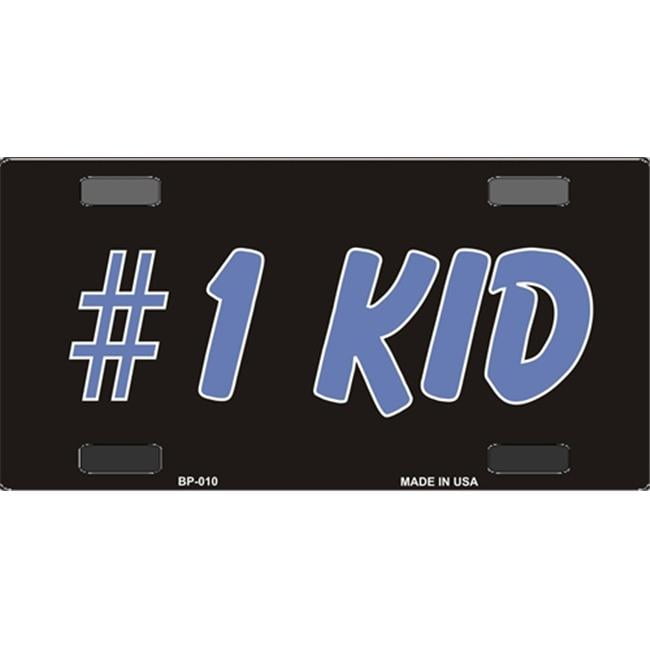 BP010 Number 1 Kid Bicycle License Plate